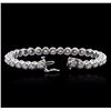 Image 3 : 14KT White Gold 3.26ctw Diamond Tennis Bracelet
