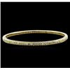 Image 1 : 2.88ctw Diamond Bangle Bracelet - 14KT Yellow Gold