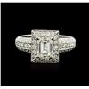 Image 1 : 18KT White Gold 1.27ctw Diamond Ring
