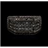 Image 1 : 14KT Black Gold 2.40ctw Black Diamond Ring