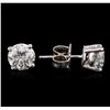 Image 2 : 14KT White Gold 1.79ctw Diamond Stud Earrings