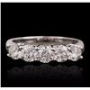 Image 1 : 14KT White Gold 1.17ctw Diamond Ring