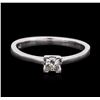 Image 1 : 14KT White Gold 0.18ct Diamond Solitaire Ring