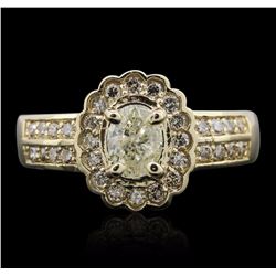 14KT Yellow Gold 1.23ctw Diamond Ring