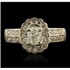 Image 1 : 14KT Yellow Gold 1.23ctw Diamond Ring