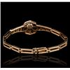 Image 2 : 14KT Two-Tone Gold 0.26ctw Diamond Bracelet