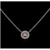 Image 2 : 0.57ctw Purple Diamond Necklace - 14KT Two-Tone Gold
