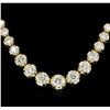 Image 1 : 18KT Yellow Gold 17.01ctw Diamond Necklace