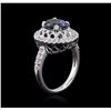 Image 3 : 14KT White Gold 2.56ct Tanzanite and Diamond Ring