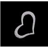 Image 1 : 0.50ctw Diamond Heart Pendant - 14KT White Gold