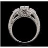 Image 3 : 14KT White Gold 1.15ctw Diamond Ring