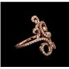 Image 2 : 0.70ctw Diamond Ring - 14KT Rose Gold