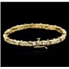 Image 2 : 14KT Yellow Gold 1.63ctw Diamond Bracelet