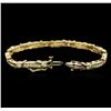 Image 3 : 14KT Yellow Gold 1.63ctw Diamond Bracelet
