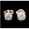 Image 1 : 14KT White Gold 1.98ctw Diamond Stud Earrings