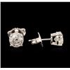 Image 2 : 14KT White Gold 1.98ctw Diamond Stud Earrings