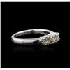 Image 2 : 14KT White Gold 0.75ctw Diamond Ring