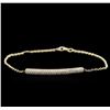 Image 1 : 0.55ctw Diamond Bracelet - 14KT Yellow Gold