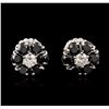 Image 1 : 14KT White Gold 3.32ctw Black and White Diamond Earrings