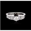 Image 1 : 14KT White Gold 0.92ctw Diamond Ring