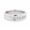 Image 2 : 14KT White Gold 0.89ctw Diamond Ring