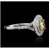 Image 2 : 14KT White Gold 1.61ctw Diamond Ring