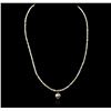 Image 1 : 14KT Yellow Gold 21.73ctw Rough Diamond Necklace With Charm