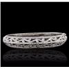 Image 1 : 18KT White Gold 1.68ctw Diamond Bangle Bracelet