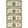 Image 1 : Lot of 10 Assorted United States Red Seal $2 Bills