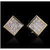 Image 1 : 18KT Yellow Gold 2.51ctw Diamond Earrings