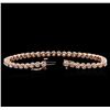 Image 3 : 14KT Rose Gold 3.15ctw Diamond Tennis Bracelet