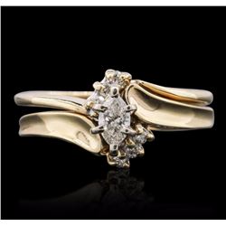 14KT Yellow Gold 0.18ctw Diamond Ring