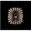 Image 1 : 10.91ct Ametrine and Diamond Ring - 14KT Rose Gold