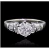 Image 1 : 14KT White Gold 1.53ctw Diamond Ring