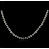 Image 2 : 14KT White Gold 16.16ctw Diamond Necklace