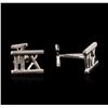 Image 2 : Tiffany & Co. 18KT White Gold Cuff Links