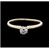 Image 1 : 14KT Yellow Gold 0.65ct Diamond Solitaire Ring