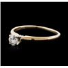 Image 2 : 14KT Yellow Gold 0.65ct Diamond Solitaire Ring