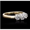 Image 2 : 14KT Two-Tone Gold 0.35ctw Diamond Ring