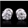 Image 1 : 14KT White Gold 1.82ctw Diamond Earrings
