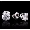 Image 2 : 14KT White Gold 1.82ctw Diamond Earrings