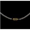 Image 3 : Pearl Necklace - 14KT Yellow Gold