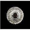 Image 1 : 7.14ctw Black Diamond Ring - 14KT White Gold