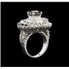 Image 3 : 7.14ctw Black Diamond Ring - 14KT White Gold