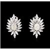 Image 1 : 14KT White Gold 2.19ctw Diamond Earrings
