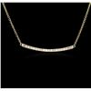Image 2 : 14KT Yellow Gold 0.84ctw Diamond Necklace