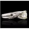 Image 2 : 14KT White Gold 1.67ctw Diamond Ring