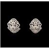 Image 1 : 2.87ctw Diamond Earrings - 14KT White Gold