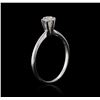Image 3 : 14KT White Gold 0.51ct Diamond Solitaire Ring