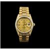 Image 1 : Rolex 18KT Gold President 1.24ctw Diamond DayDate Men's Watch